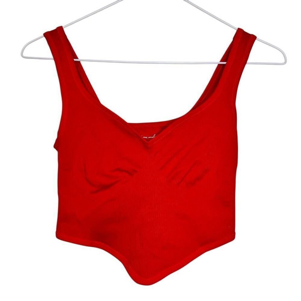 NWOT Urban Outfitters Out From Under Camilla Seamless Bustier Red Crop Tank XS/S